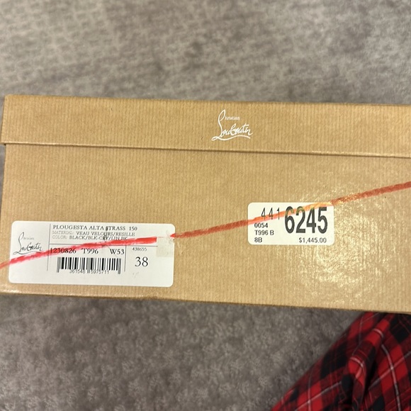 Christian louboutin plougesta Alta strass 150 black suede heels - Picture 7 of 9